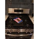 Caroline's Treasures American Flag & German Shepherd Oven Mitt Polyester in Blue/Red | 8.5 W in | Wayfair BB2141OVMT