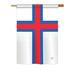 Breeze Decor Faroe Islands 2-Sided Polyester House/Garden Flag in Blue/Red | 18.5 H x 13 W in | Wayfair BD-CY-G-108376-IP-BO-DS02-US