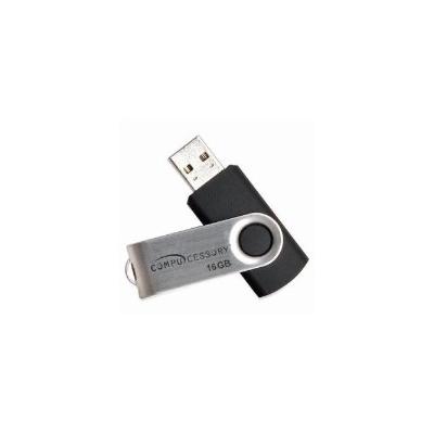 Flash drive, 16GB, Password Protected, Black/Aluminum (CCS26467)