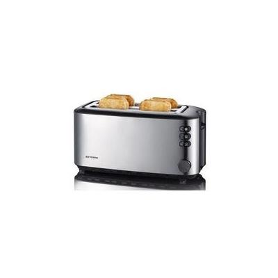 Automatic Long Slot Toaster 4 Slice Brushed Stainless Steel