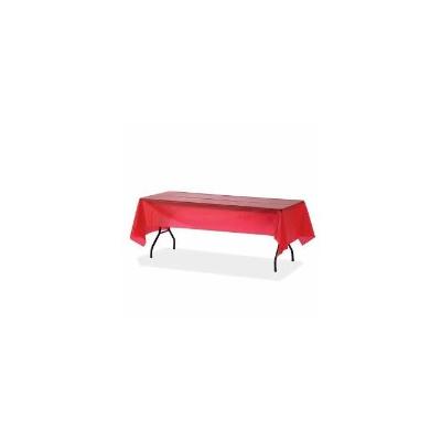 Plastic Tablecover, 54x108, 6/PK, Red (GJO10326)