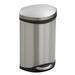Safco Products Company Ellipse Steel Step on Trash Can Stainless Steel in Gray | 17 H x 12 W x 8.5 D in | Wayfair 9901SS