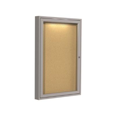 Concealed Lighting Enclosed Bulletin Board - One Door (2' W x 3' H)
