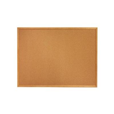 Classic Cork Bulletin Board, 24 x 18, Oak (Brown) Finish Frame