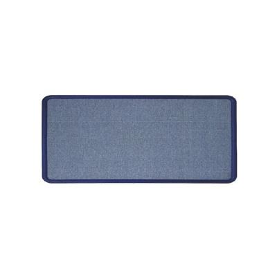36 x 24 Contour Fabric Bulletin Board- Light Blue (Plastic Navy Blue Frame)