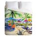 East Urban Home Caribbean Time by Laura Trevey Lightweight Duvet Cover Microfiber, Polyester in Blue/Green | Twin | Wayfair ESTH3226 33981784