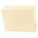 Folders, 1/3 Cut Bottom, Reinforced End Tab, Letter, Manila, 100/Box, White