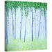 Harriet Bee Woodlands by Herb Dickinson Graphic Art on Canvas in White | 36 H x 36 W x 2 D in | Wayfair 407DD7671B884EC59039A775A40B7239