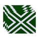 Breakwater Bay Bartleson "X" Marks The Spot Stripes 4 Piece Placemat Set Polyester in Green | 18 W x 14 D in | Wayfair BRWT6928 33766065