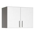 Bowery Hill Transitional Wood 2 Door Wall Storage Cabinet in White