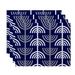 Mercury Row® Stehle Abstract Holiday Stripe Print 4 Piece Placemat Set Polyester in Blue | 18 W x 0.3 D in | Wayfair
