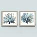 Seaside Coral Art - Blue - Print II, 20" x 22" - Ballard Designs 20" x 22" - Ballard Designs