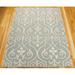 Blue 66 x 0.5 in Area Rug - Darby Home Co Veney Abstract Hand-Knotted Wool Rug Wool | 66 W x 0.5 D in | Wayfair DRBC9255 34178067