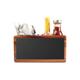 T&G Woodware DF060 Acacia Table Tidy with Graphics and Chalk Board