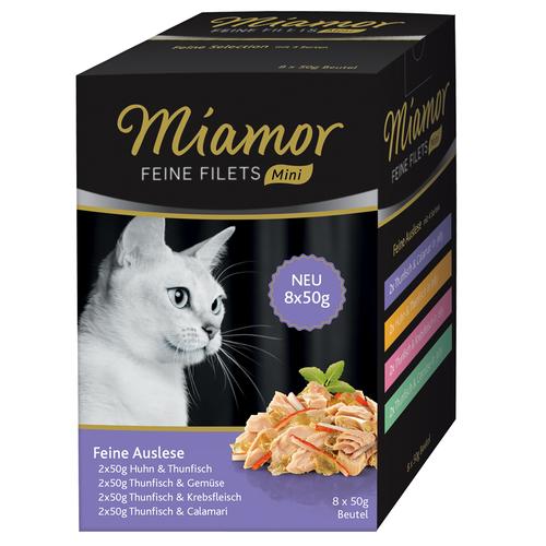 32 x 50g Feine Filets Auslese Miamor Katzenfutter nass