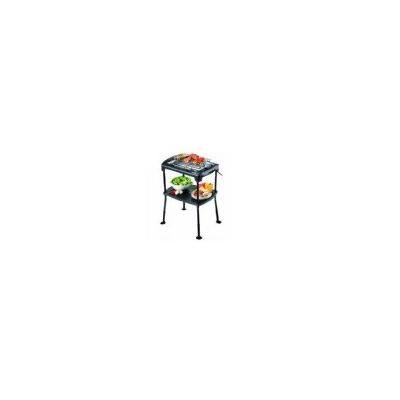 58550 noir rack barbecue electrique