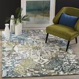 Green/White 79 x 0.5 in Indoor Area Rug - Bungalow Rose Sharmila Oriental Beige/Green Area Rug Polypropylene | 79 W x 0.5 D in | Wayfair