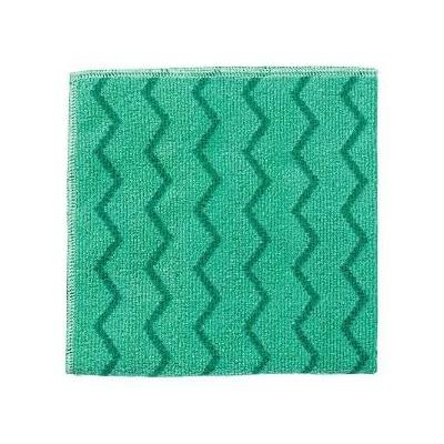 Rubbermaid Hygen Q620 Microfiber Cleaning Cloths, Green, 12 Cloths (RCPQ620)