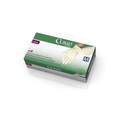 Curad Powder-Free Latex Exam Gloves, Medium, 100/Box (MIICUR8105)