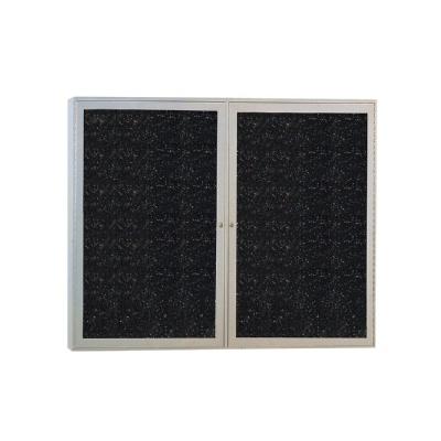 Ghent Enclosed Recycled Rubber Tackboard - 48X36"
