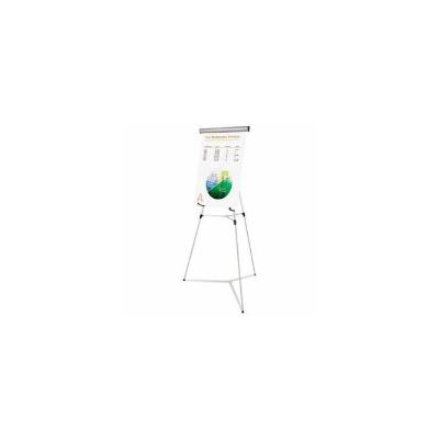 MasterVision Telescoping Tripod Display Easel, Adjustable Height, Metal, Silver (BVCFLX05102MV)