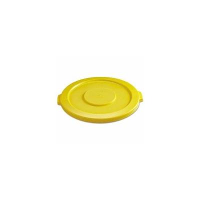 Rubbermaid 2631 Brute 32 Gallon Round Trash Can Lid, Yellow, Each (RCP2631YEL)