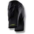 Storelli ExoShield Goalkeeper Shorts | Padded Compression Soccer Shorts | Enhanced Thigh and Hip Protection | Black | Small