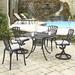 Astoria Grand Frontenac 5 Piece Outdoor Dining Set w/ Cushions Metal | 28.75 H x 42 W x 42 D in | Wayfair ASTG5469 34449306