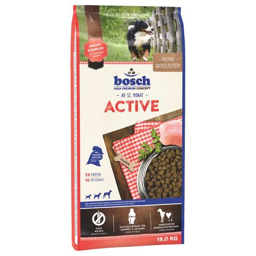 2 x 15kg Active bosch Trockenfutter für Hunde Weizenfrei