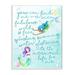 Stupell Industries Mermaid Life for Me Painting Wall Plaque Canvas in Blue | 15 H x 10 W x 0.5 D in | Wayfair brp-1818_wd_10x15