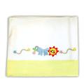 Zigozago - Baby Bedding Set Bed Linen Embroidered Sheets Toys; Size: Little Bed 110 x 140 cm; Color: Yellow