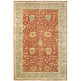 Gray/Orange 120 x 0.16 in Area Rug - Style Haven Oriental Hand-Knotted Wool Area Rug in Rust Gray Wool | 120 W x 0.16 D in | Wayfair PLC10306 10X14