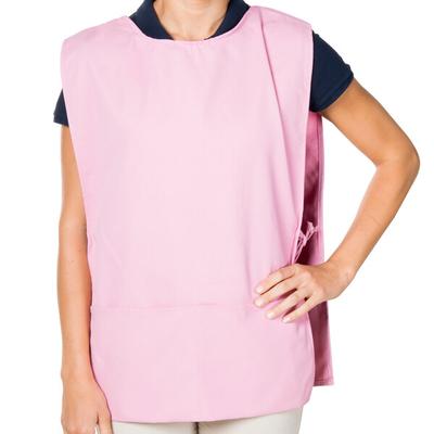 Intedge Pink Adjustable Poly-Cotton Cobbler Apron with 2 Pockets - 29" x 17.5"