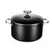 Le Creuset Toughened Nonstick Stockpot w/ Lid Non Stick/Hard-Anodized Aluminum in Black/Gray | 8.4 H x 14.9 W in | Wayfair 51129024001261