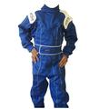 Kids/Children New Karting/Race Overall/Suits Polycoton Indoor & Outdoor (Blue, 134)