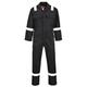 Portwest BIZ5 Men's Hi Vis FR Coveralls - Bizweld Iona Flame Retardant Fireproof Workwear Overalls Black, Large