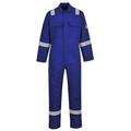 Portwest BIZ5 Men's Hi Vis FR Coveralls - Bizweld Iona Flame Retardant Fireproof Workwear Overalls Royal Blue, Small