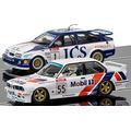 Scalextric C3693A Legends Touring Twinpack-Ford Sierra RS500 and BMW E30 Car, White