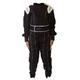 Kids/Children New Karting/Race Overall/Suits Polycoton Indoor & Outdoor (Black, 104)