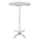 Bolero Flip Top Poseur Table Stainless Steel - Classic Pattern with Lightweight Aluminium Base & Resistance to Corosion - 1050mmx600mm