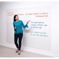 Wonderwall Frameless Double Sided Dry-Wipe Whiteboard - 6 Sizes - Including (120X90CM) for Schools, Offices & Home