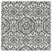 Black 45 x 0.333 in Indoor Area Rug - Charlton Home® Corine Floral Hand-Tufted Wool Gray Area Rug Polyester | 45 W x 0.333 D in | Wayfair