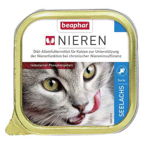 24x100g Nieren-Diät Mix-Paket beaphar Katzenfutter nass