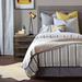 Chatham Slate Striped Linen Duvet Cover Linen in Gray/White Thom Filicia Home Collection by Eastern Accents | Queen Duvet Cover | Wayfair TF-DVQ-20