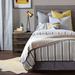 Chatham Slate Striped Linen Duvet Cover Linen in Gray/White Thom Filicia Home Collection by Eastern Accents | California King Duvet Cover | Wayfair