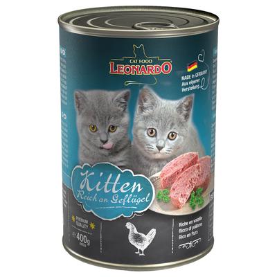 24 x 400g All Meat Kitten Leonardo Katzenfutter nass