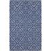 Blue/White 96 x 0.01 in Indoor Area Rug - Beth Lacefield for Surya Alameda Geometric Handwoven Wool Area Rug Wool | 96 W x 0.01 D in | Wayfair