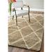 White 48 x 1 in Area Rug - Wade Logan® Aviel Geometric Trellis Shag Beige/Area Rug Polypropylene | 48 W x 1 D in | Wayfair MCRW1664 34934026