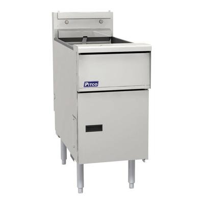 Pitco® SE14-SSTC 40-50 lb. Solstice Electric Floor Fryer with Solid State Controls - 240V, 3 Phase, 17kW