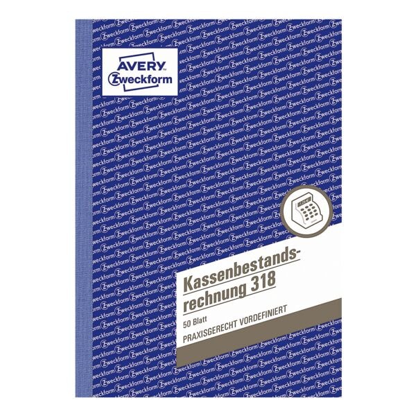 Avery Zweckform Formularbuch »Kassenbestandsrechnung« weiß, 14.8x21 cm Image